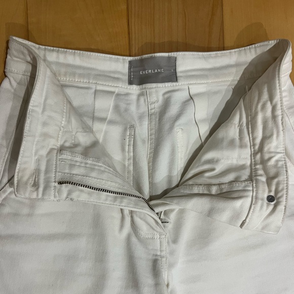 Everlane wide-leg crop pants / bone / size 0 - Picture 6 of 6